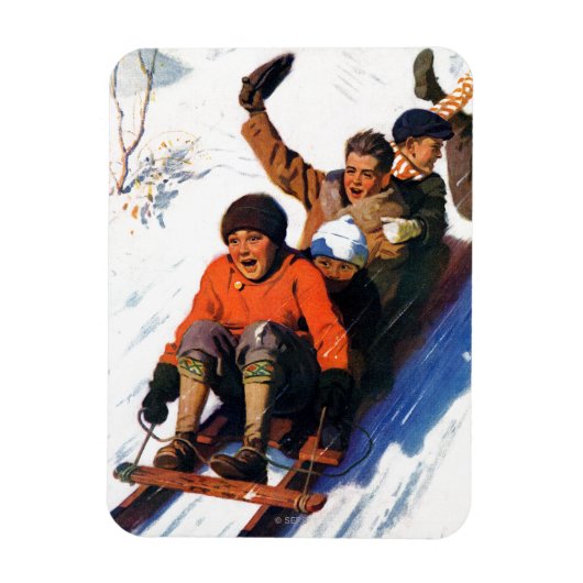 Tobagganing Magneet (Verticaal)