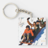 Tobagganing Sleutelhanger (Voorkant)