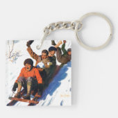 Tobagganing Sleutelhanger (Achterkant)