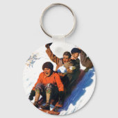 Tobagganing Sleutelhanger (Voorkant)