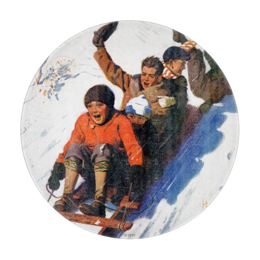 Tobagganing Snijplank (Voorkant)