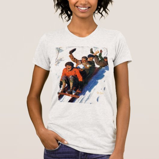 Tobagganing T-shirt (Voorkant)