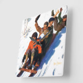 Tobagganing Vierkante Klok (Hoek)