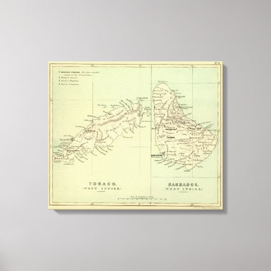 Tobago Barbados Canvas Afdruk (Voorkant)