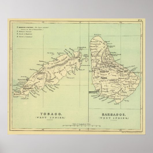 Tobago Barbados Poster (Voorkant)