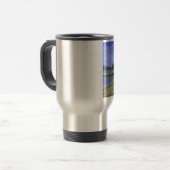 Tobago Beach, Coffee, één sip en zijn gladde... Reisbeker (Voorkant links)