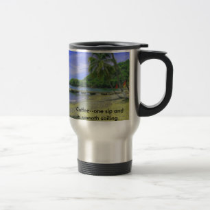 Tobago Beach, Coffee, één sip en zijn gladde... Reisbeker
