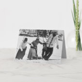 Tobbogan party in 1910 kaart (Voorkant)