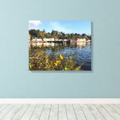 Tobermory, eiland Mull, Schotland met bloemen Canvas Afdruk (Insitu (Houten vloer))