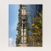 Tobermory, eiland Mull, Schotland met bloemen Legpuzzel (Verticaal)