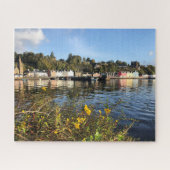 Tobermory, eiland Mull, Schotland met bloemen Legpuzzel (Horizontaal)