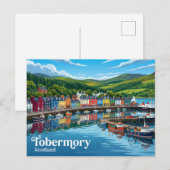 Tobermory Schotland Briefkaart (Voorkant / Achterkant)