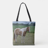 Tobiano Paint Horse Tote Bag (Achterkant)