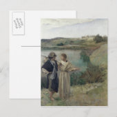 Tobias en de Archangel Raphael Briefkaart (Voorkant / Achterkant)