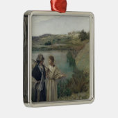 Tobias en de Archangel Raphael Metalen Ornament (Rechts)