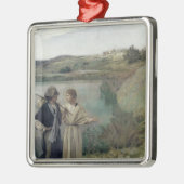 Tobias en de Archangel Raphael Metalen Ornament (Links)