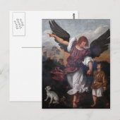 Tobias en de Archangel Raphael - Titiaan Briefkaart (Voorkant / Achterkant)