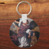 Tobias en de Archangel Raphael - Titiaan Sleutelhanger (Voorkant)