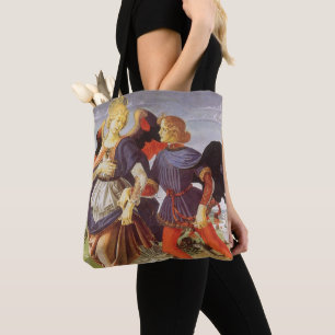 Tobias en de engel door Andrea del Verrocchio Tote Bag
