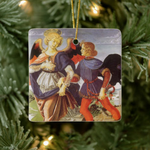 Tobias en de Engel van Andrea del Verrocchio Keramisch Ornament