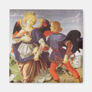 Tobias en de Engel van Andrea del Verrocchio Magneet