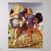 Tobias en de Engel van Andrea del Verrocchio Poster (Voorkant)