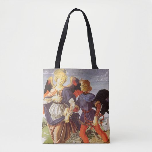 Tobias en de Engel van Andrea del Verrocchio Tote Bag (Voorkant)