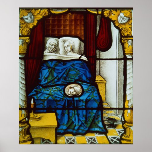 Tobias en Sarah in bed Poster (Voorkant)