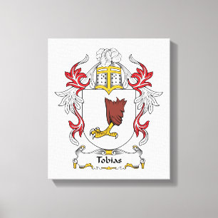 Tobias Family Crest Canvas Afdruk