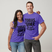 Tobiashe Gamerhe Mythhe Legendobias Name Funny Gam T-shirt (Unisex)