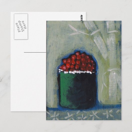 Tobiko Sushi Post Card van Campbell Jane Briefkaart (Voorkant / Achterkant)