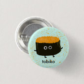 Tobiko Sushi Ronde Button 3,2 Cm (Voorkant /achterkant)