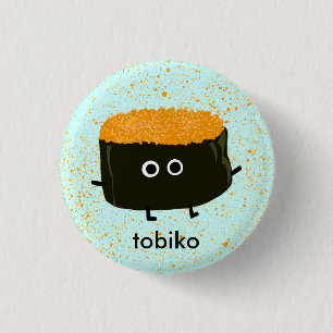 Tobiko Sushi Ronde Button 3,2 Cm