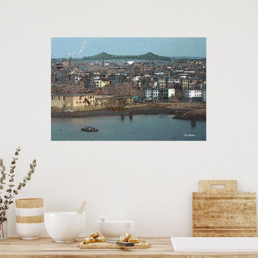 Tobin Bridge Rendering Poster (Keuken)