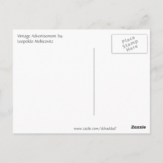  Tobler Chocolate Advertisement Briefkaart (Achterkant)