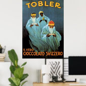 Tobler Chocolate Advertisement Poster (Thuiskantoor)