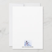 Toboggan Party Invitation Kaart (Achterkant)