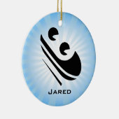 Toboggan Personalized Ornament (Rechts)
