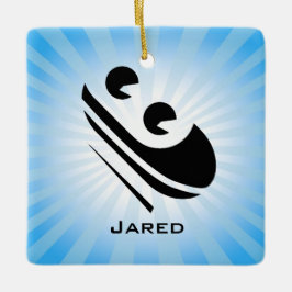 Toboggan Personalized Ornament