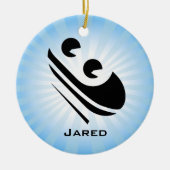 Toboggan Personalized Ornament (Voorkant)