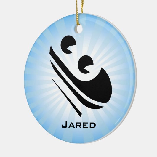 Toboggan Personalized Ornament (Links)
