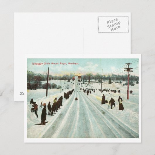 Toboggan Slide, Montreal  Briefkaart (Voorkant / Achterkant)