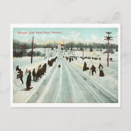 Toboggan Slide, Montreal  Briefkaart (Voorkant)