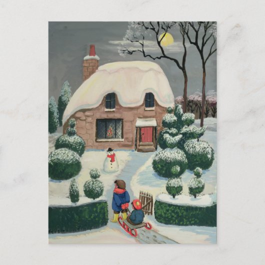 Tobogganering Briefkaart (Voorkant)