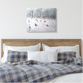 Tobogganers Darley Park 2009 Canvas Afdruk (Insitu (Slaapkamer))