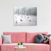 Tobogganers Darley Park 2009 Canvas Afdruk (Insitu (Woonkamer))