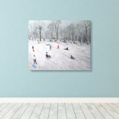 Tobogganers Darley Park 2009 Canvas Afdruk (Insitu (Houten vloer))