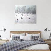 Tobogganers Darley Park 2009 Canvas Afdruk (Insitu (Slaapkamer))