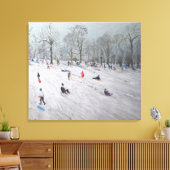 Tobogganers Darley Park 2009 Canvas Afdruk (Insitu (Woonkamer))