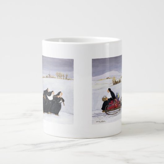 Tobogganing 2 grote koffiekop (Voorkant)